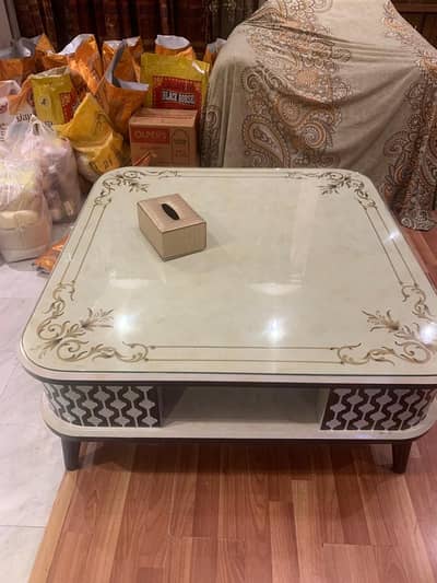 Like Brand New Solid Wood Deco Paint Center Table For Drawing Room