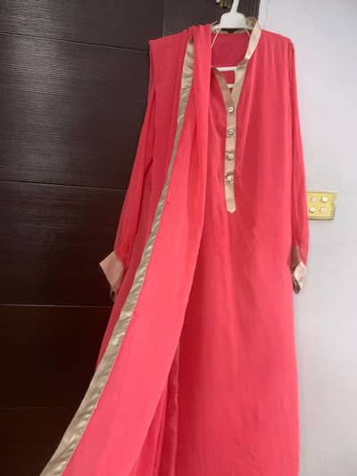 j. junaid jamad k long chiffon dress