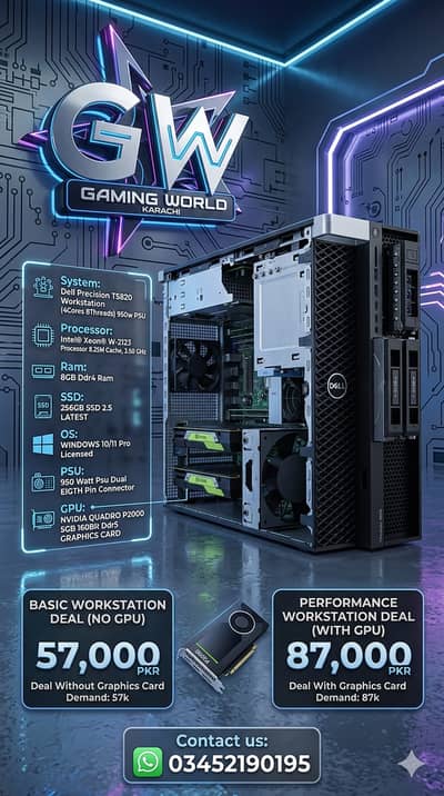 Dell Precision T5820 Workstation Intel® W-2123 LOWEST PRICE CHALLANGE