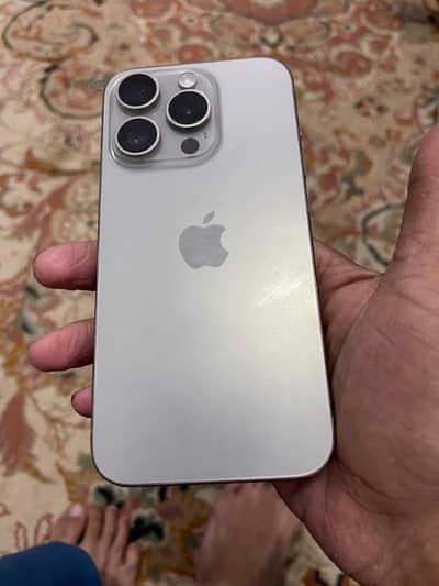 iPhone 15 pro JV with box Natural Titanium colour
