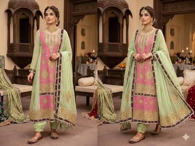 Embroidered Boutique Style Dress For Sale