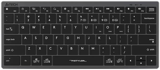A4Tech FBX51C Bluetooth + 2.4G Wireless Keyboard - Like New