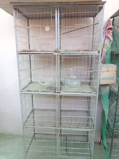 8 Portion Parrot Breeding Cage – Strong Iron Cage