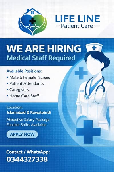 Healthcare Staff Required – Attractive Salary – Islamabad