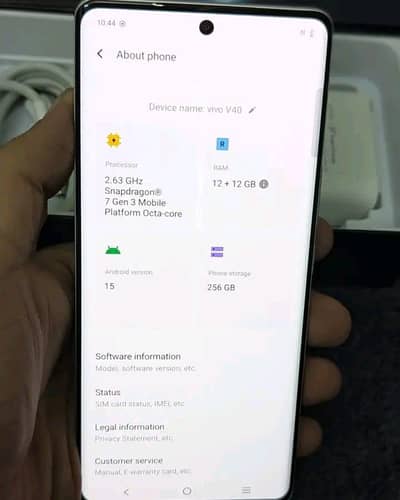 Vivo v40 ram 12gb room 256gb 03363938133