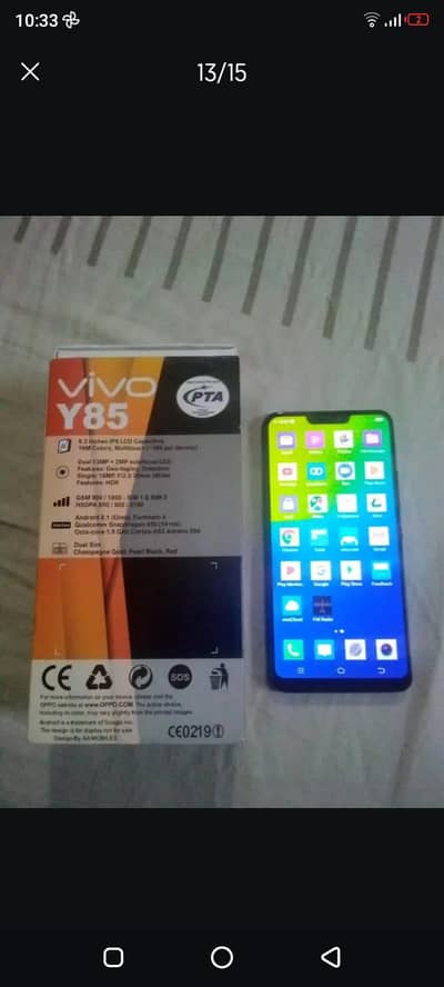 Vivo Y85 4gb 64gb official approved hai