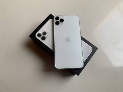 Complete BOX iPhone 11 Pro Max 256gb White DUAL SIM PTA APPROVED