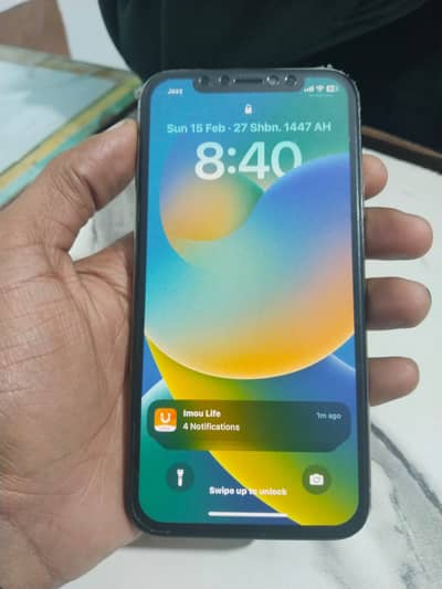 iphone x                pta   256gb