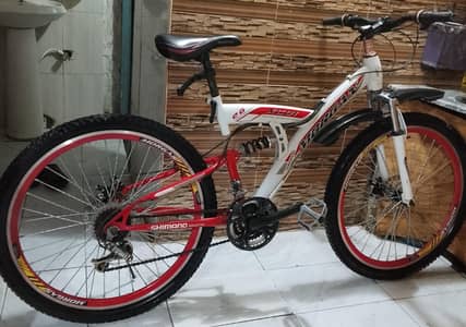 bicycle brand new 3 month used ful size 26 contact no 03149505437