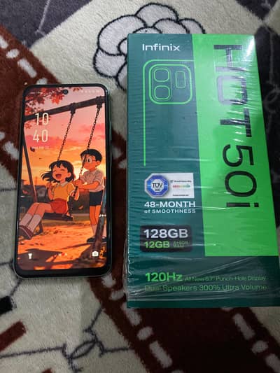 Infinix hote 50 i box & Charger Available Condition 10 by9.5