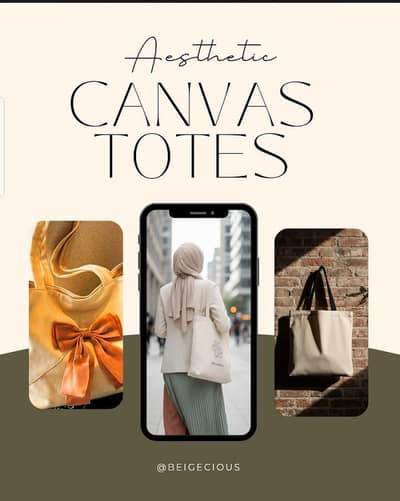 Beigecious tote bags