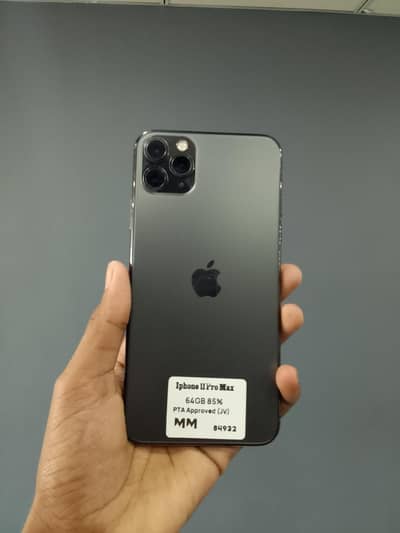 iphone 11 pro max pta jv 64gb water pack battery health 85