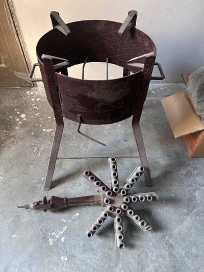 Big Burner and stand (Deeg aur catering k kam liye )