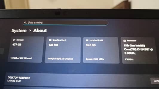 dell laptop 11th gen 16/512