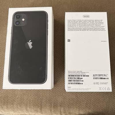 iphone 11 64 GB non pta factory unlock completed box k sath 10/10