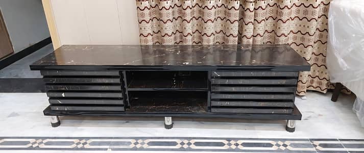 Big size Led Tv console table new condition unique look