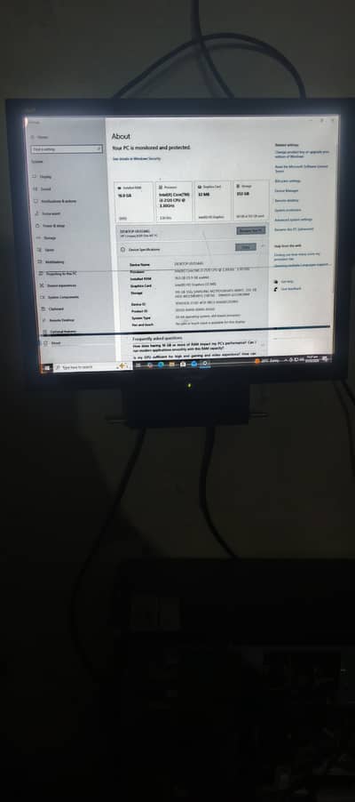 Hp Intel computer system