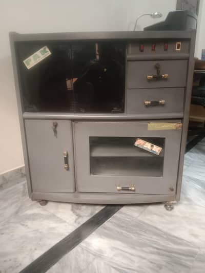 TV trolley with cabinets