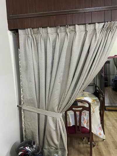 Curtains Brown and grey