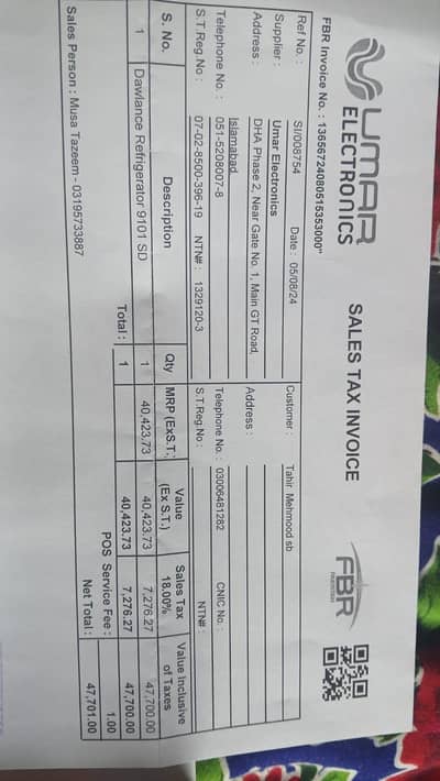 Dawlance Refrigerator