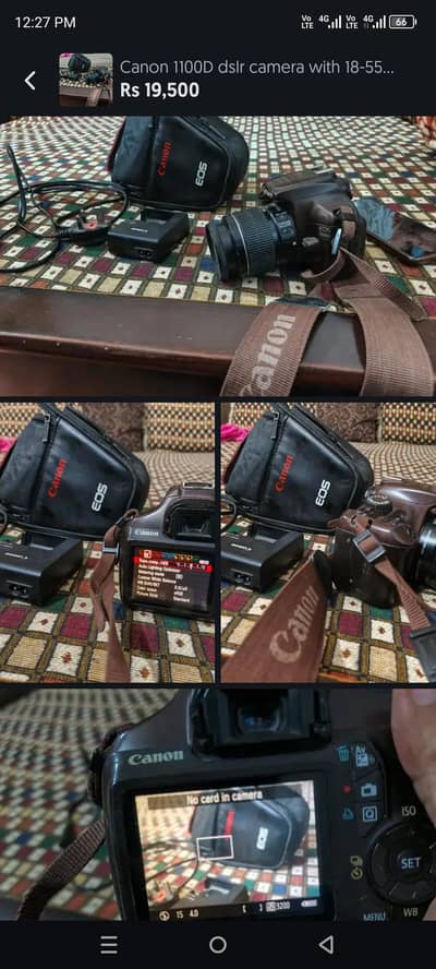 Canon 1100D dslr camera lens video 03025271768 what's ap Nikon sony