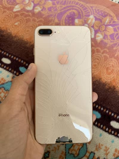 Iphone 8 plus pta approved only back and front glass break