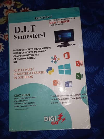 DIT BOOKS PART 1 AND PART 2