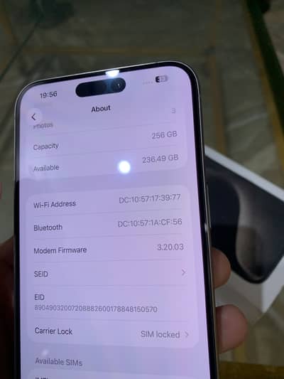 15promax256gb jv sim