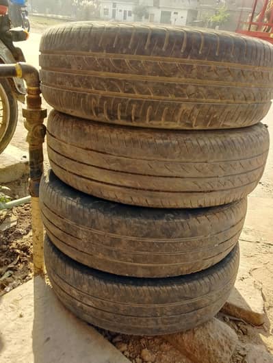 tyres 50% good condition