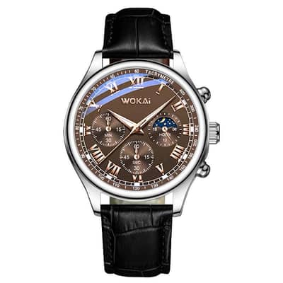 New Wokai Business Watch Quartz sports Table Casual Belts Mens Watch