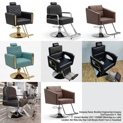 10% discount |Saloon Chairs | Complete Salon Setup–Premium Gold Finish