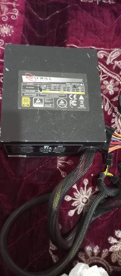 A modular 850 Watts 80plus gold standard power supply available