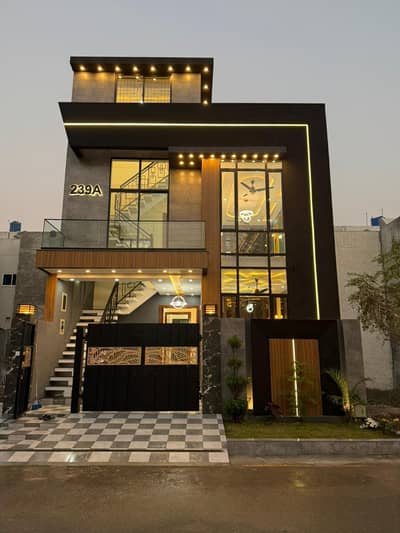 5 Marla Brand New Half Triple Storey House For Sale With Bbq Rooftop In AL Hafeez Garden Phase 5 Canal Road Lahore