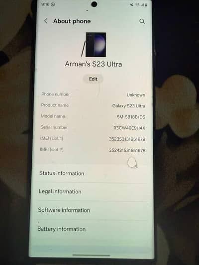 Samsung Galaxy S23 ultra