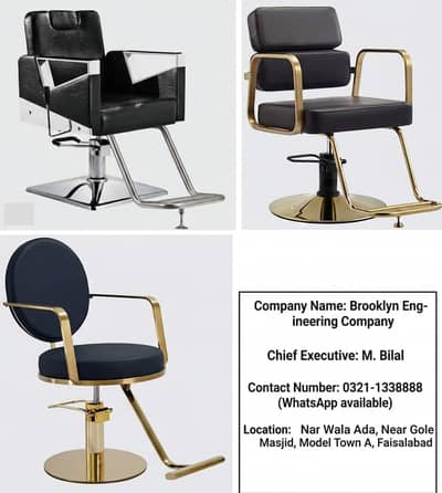 Luxury Saloon | Barbar Chairs | Salon Setup |  | Brooklyn Engeeniring