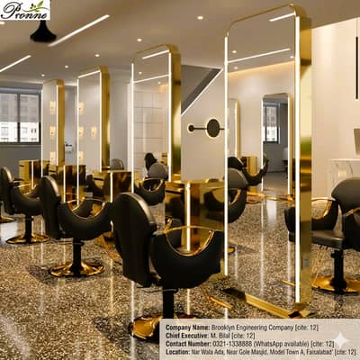 Premium Gold Finish | Luxury Salon Chairs & Complete Salon Setup