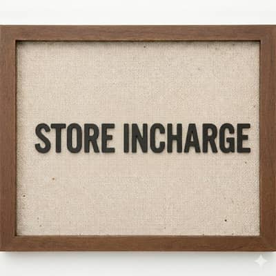 Store incharge I Restaurant I Male I Inventory