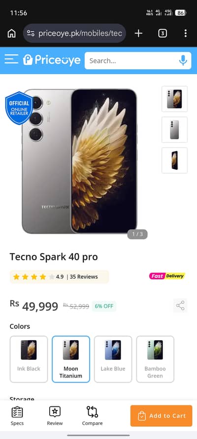Tecno SPARK 40 Pro