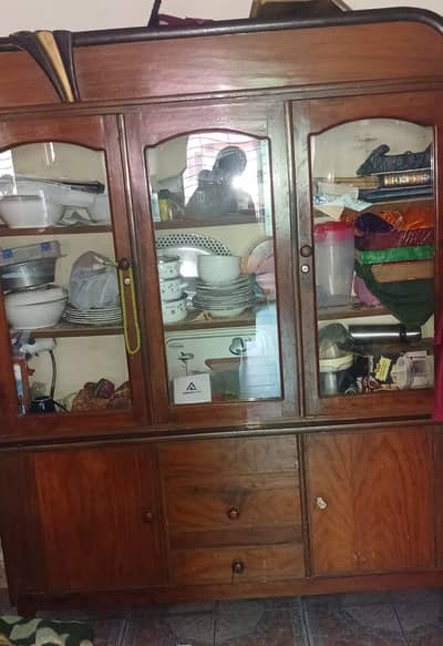 Two crockery showcase solid Kikkar wood for sale