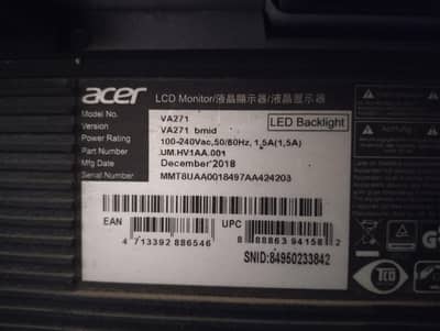 Acer 24 inch border less