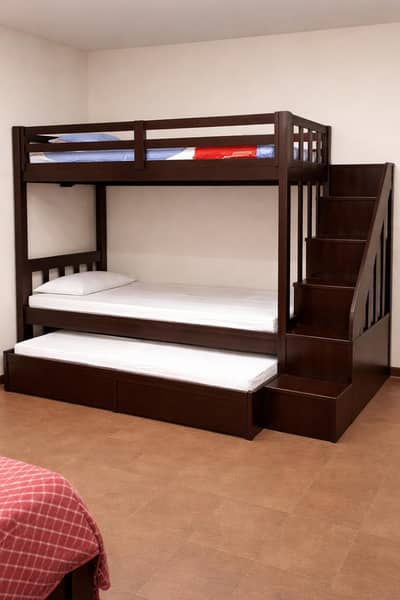 Kids Bed/Triple Bed/Wooden Bed