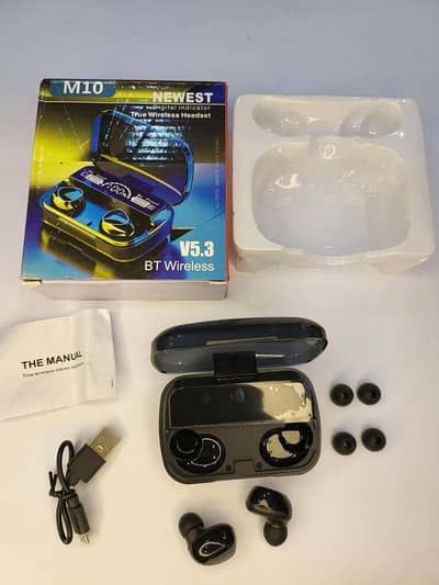  M10 V5.3 Wireless Earbuds – Digital Display 