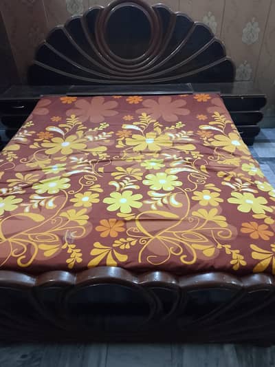 used wood bed # 03215008383