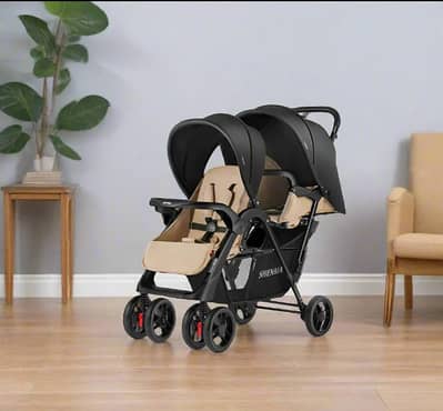 Kids Imported Param | Baby Double Stroller | pusshing walkers | twins