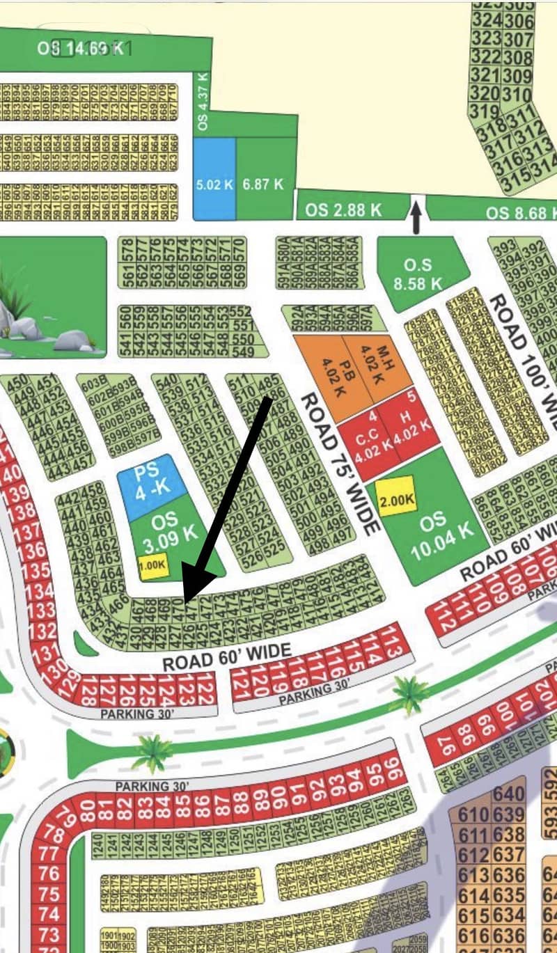 10 Marla Facing Park Plot Bb Block 0