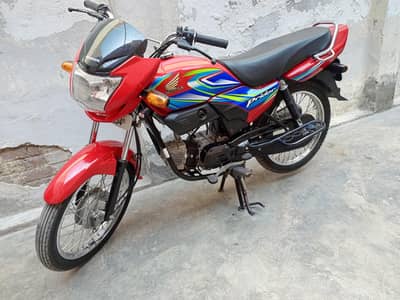 Honda 100 pridor model 2024 red colour complete documents new bike