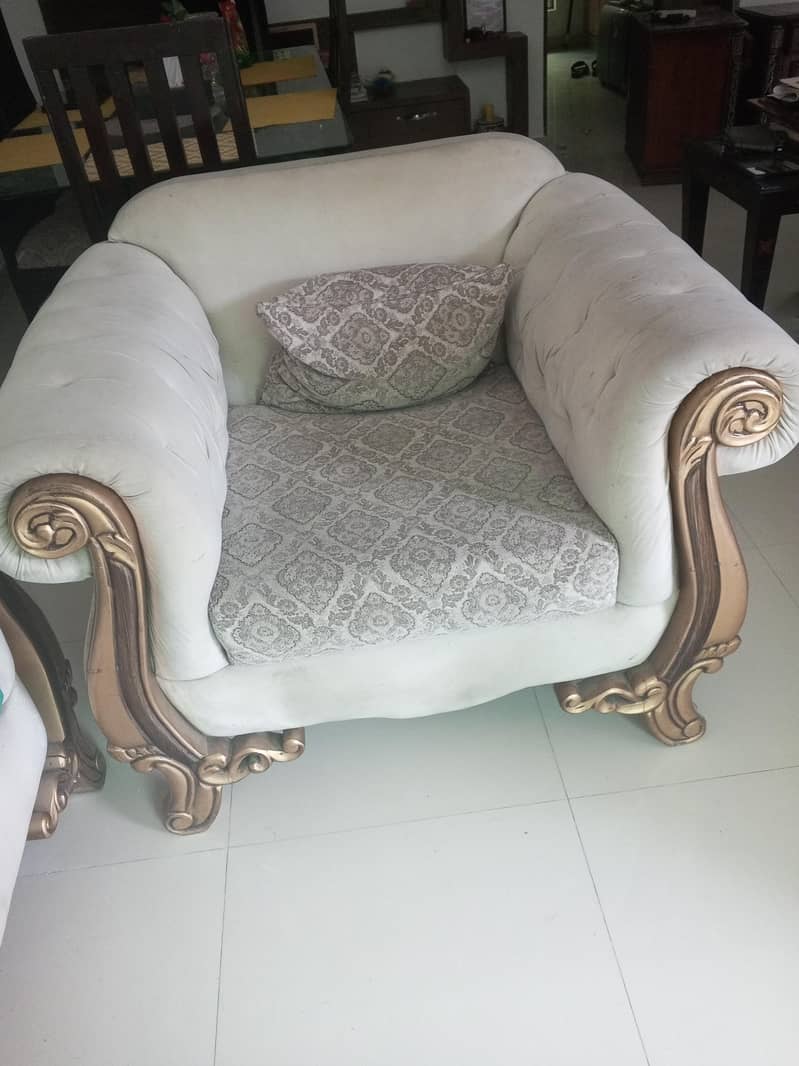 white / golden sofas. 2