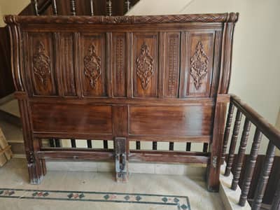 wooden bed for sale in good condition