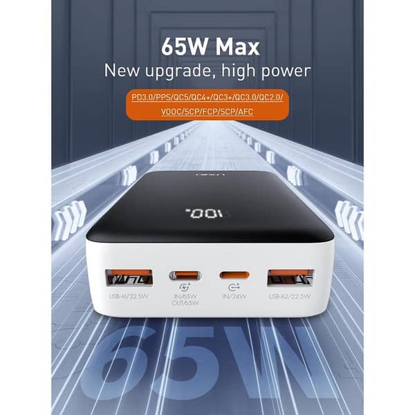 LDNIO PQ27 20,000mAh 65W Power Bank with Fast Charging