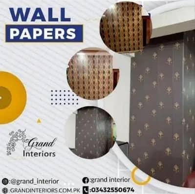 Wallpapers wall morals wall panels wpvc PVC panels by Grand interiors